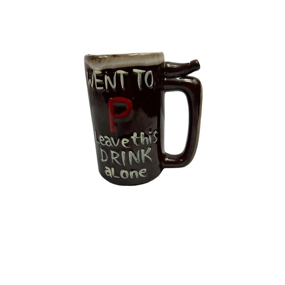 Vintage Whistle Mug Went to P leave my drink alone - Picture 2 of 5